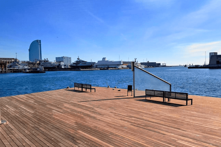 Mejora de la pasarela de la Rambla del Mar, Barcelona